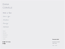 Tablet Screenshot of dianacorvelle.com